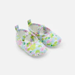 Accessoires-Jacadi Ballerines bébé fille - ROSE/VERT