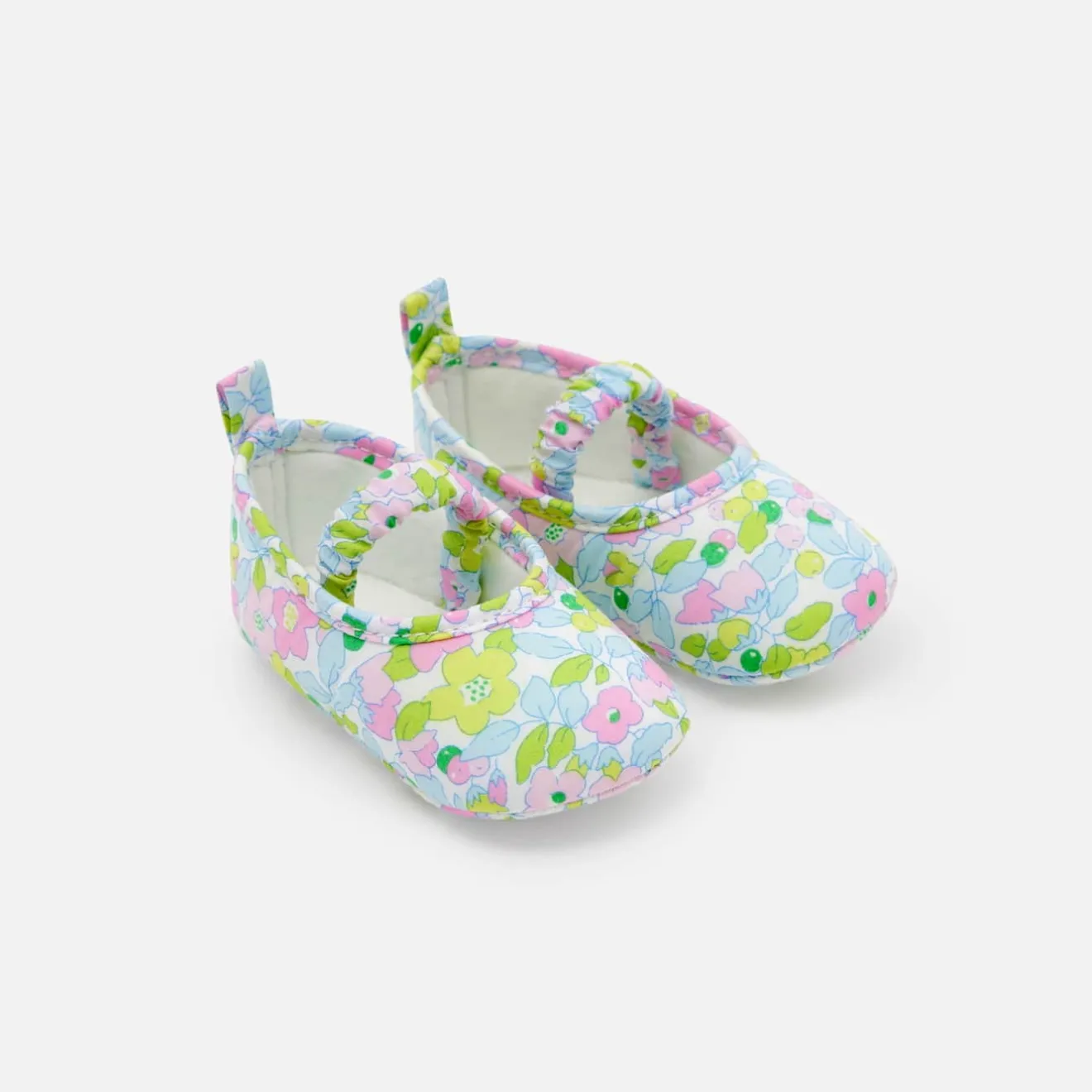 Accessoires-Jacadi Ballerines bébé fille - ROSE/VERT