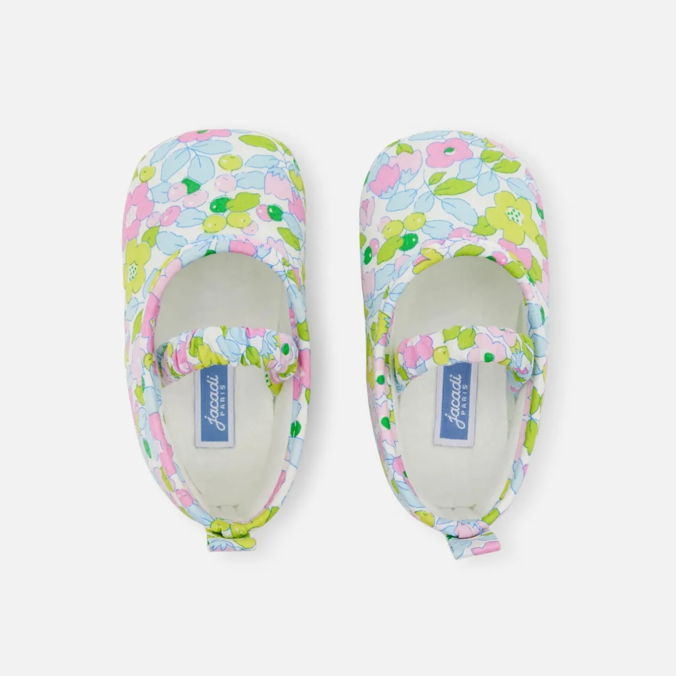 Accessoires-Jacadi Ballerines bébé fille - ROSE/VERT