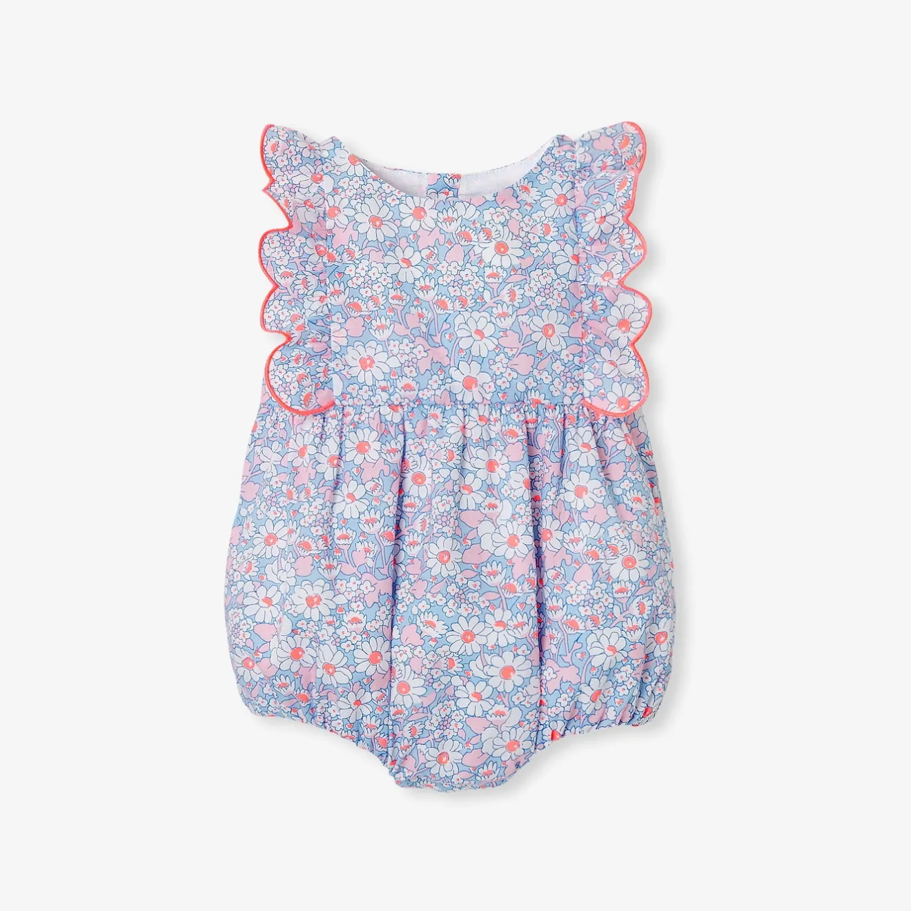 Combinaison, Barboteuse Et Ensemble-Jacadi Barboteuse bébé fille en tissu Liberty - lore MULTICO