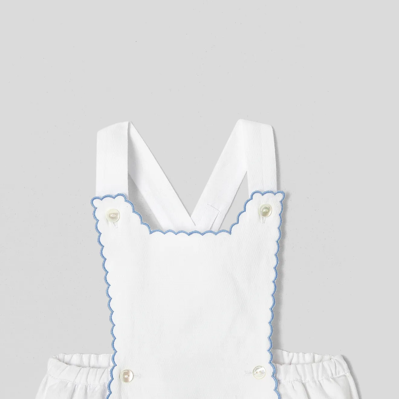 Combinaison, Barboteuse Et Ensemble-Jacadi Barboteuse bébé fille Mon premier - BLANC/BLEU