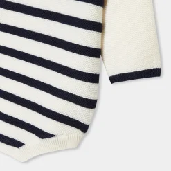 Combinaison, Barboteuse Et Ensemble-Jacadi Barboteuse bébé Mon premier - BLANC/MARINE