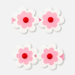 Accessoires-Jacadi Barrette enfant fille - ROSE/BLANC