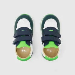 Baskets Et Tennis-Jacadi Basket running bébé garçon - MARINE/VERT