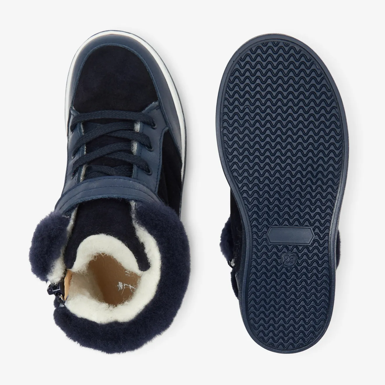 Chaussures Fourrées|Baskets Et Tennis-Jacadi Baskets fourrées enfant garçon - marine MARINE JACADI