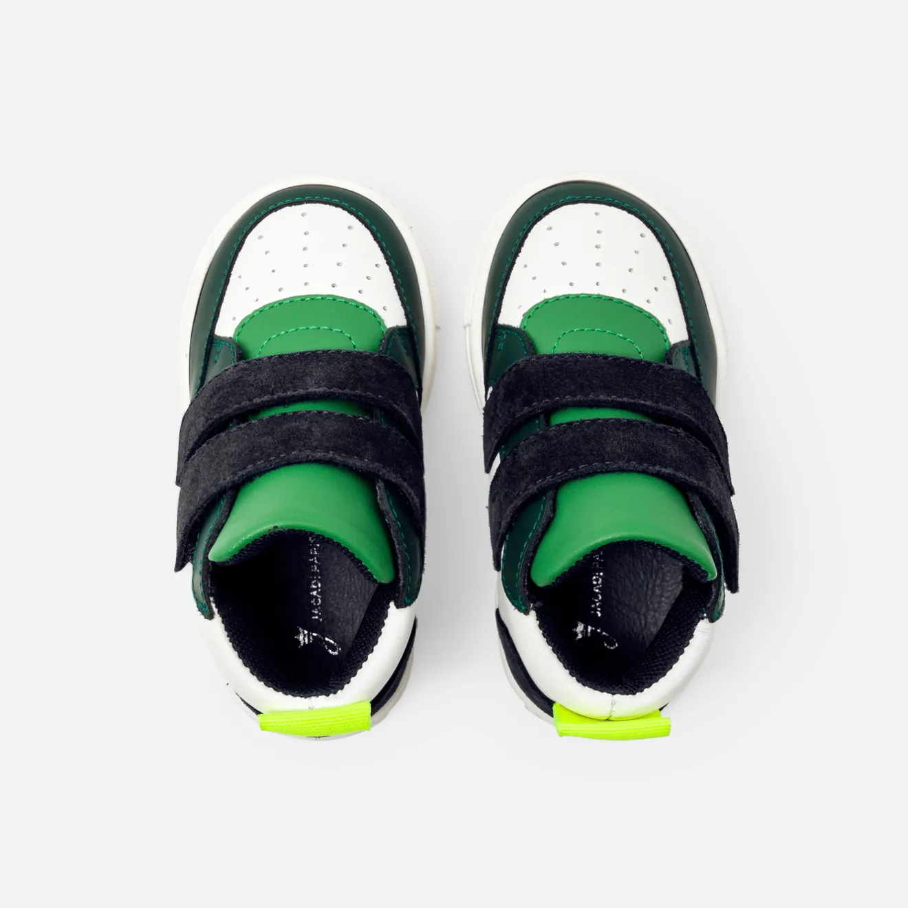 Baskets Et Tennis-Jacadi Baskets montantes bébé garçon - BLANC/VERT