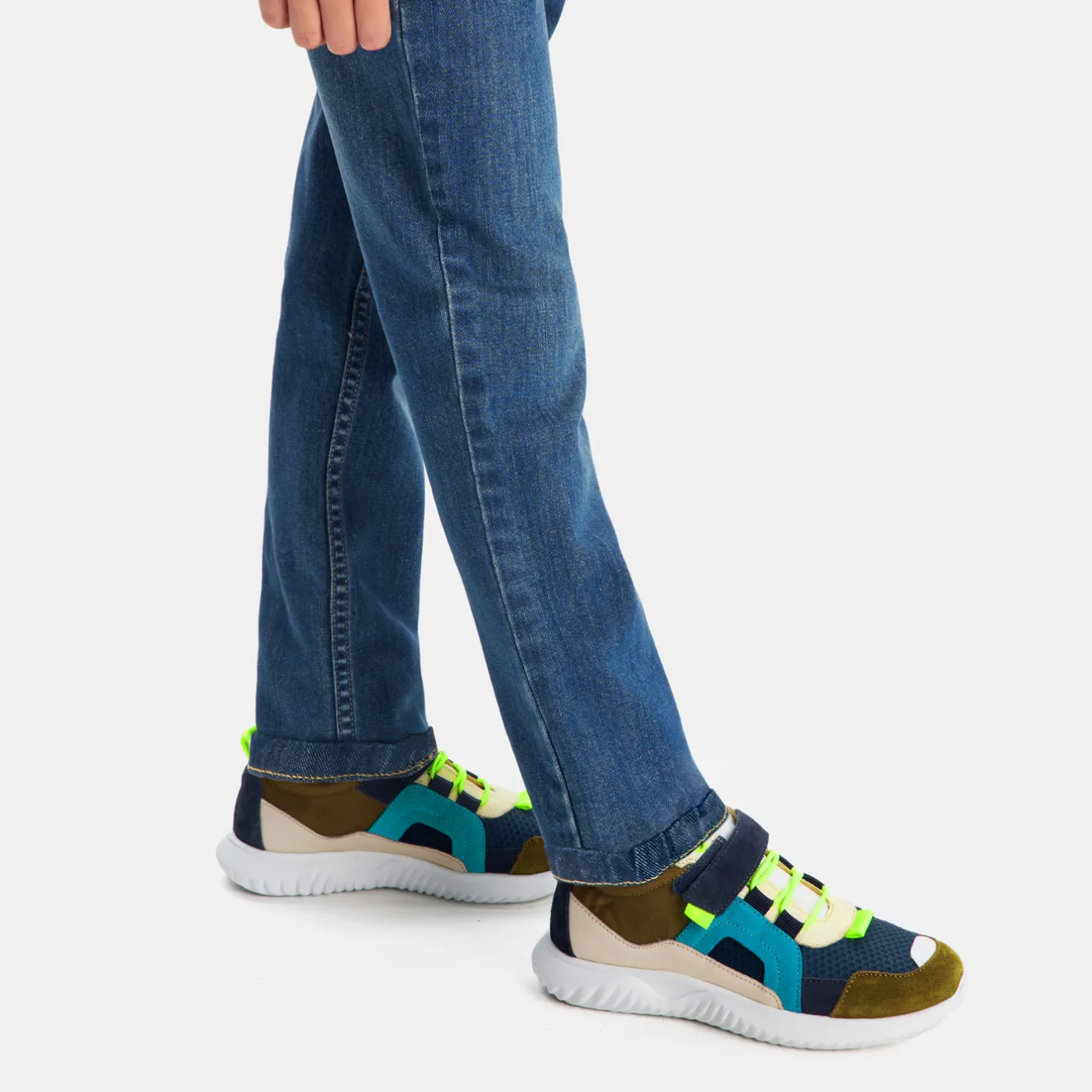 Baskets Et Tennis|Chaussures-Jacadi Baskets running enfant garçon - KAKI