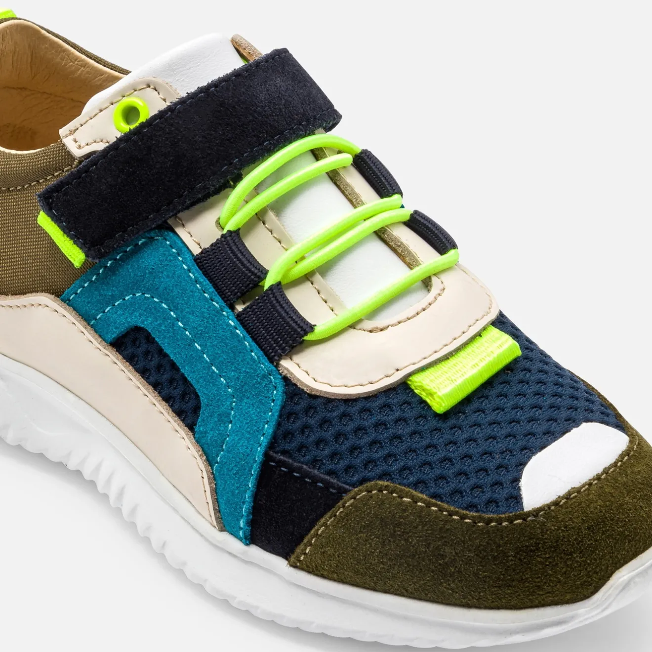 Baskets Et Tennis|Chaussures-Jacadi Baskets running enfant garçon - KAKI