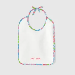 Bavoirs Et Langes-Jacadi Bavoir bébé fille en tissu Liberty - lore BLANC/MULTICO