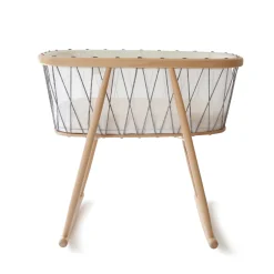 Mobilier|Couffins Et Berceaux-Jacadi Berceau Kumi Charlie Crane - MARINE/GRIS