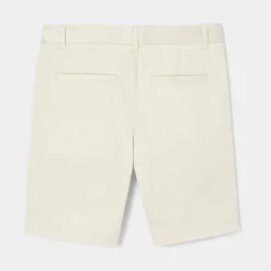 Short Et Bermuda-Jacadi Bermuda enfant garçon en satin de coton - BLANC CASSE