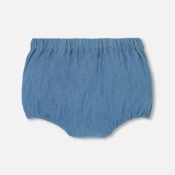 Combinaison, Barboteuse Et Ensemble-Jacadi Bloomer bébé en denim léger - DENIM CLAIR