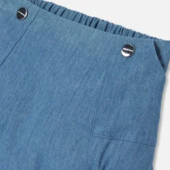Combinaison, Barboteuse Et Ensemble-Jacadi Bloomer bébé en denim léger - DENIM CLAIR