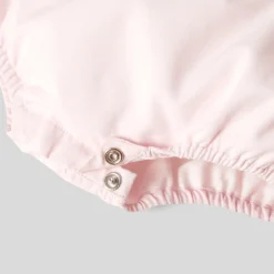 Combinaison, Barboteuse Et Ensemble-Jacadi Bloomer bébé fille en fil à fil - ROSE/BLANC