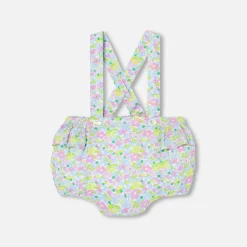 Combinaison, Barboteuse Et Ensemble-Jacadi Bloomer bébé fille en Tissu Liberty - lore BLANC/MULTICO