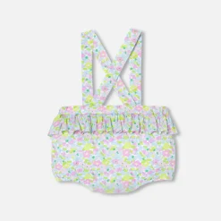 Combinaison, Barboteuse Et Ensemble-Jacadi Bloomer bébé fille en Tissu Liberty - lore BLANC/MULTICO