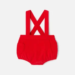 Combinaison, Barboteuse Et Ensemble-Jacadi Bloomer bébé fille en velours léger - rouge ROUGE JACADI