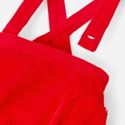 Combinaison, Barboteuse Et Ensemble-Jacadi Bloomer bébé fille en velours léger - rouge ROUGE JACADI