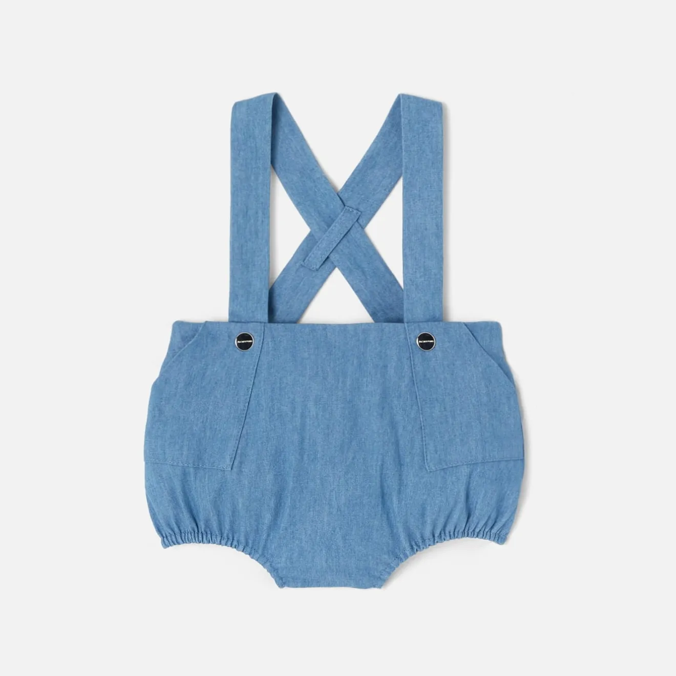 Combinaison, Barboteuse Et Ensemble-Jacadi Bloomer bébé garçon en jean - DENIM FONCE