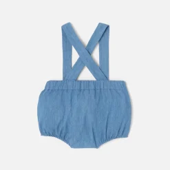 Combinaison, Barboteuse Et Ensemble-Jacadi Bloomer bébé garçon en jean - DENIM FONCE