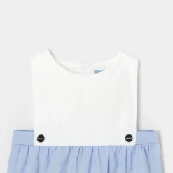 Combinaison, Barboteuse Et Ensemble-Jacadi Bloomer bébé garçon en Oxford - BLEU/BLANC