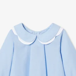 Blouse-Jacadi Blouse bébé fille en fil à fil de coton - BLEU/BLANC