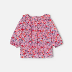Blouse, Chemise Et T-Shirt-Jacadi Blouse bébé fille en Tissu Liberty - lore ROSE/MULTICO