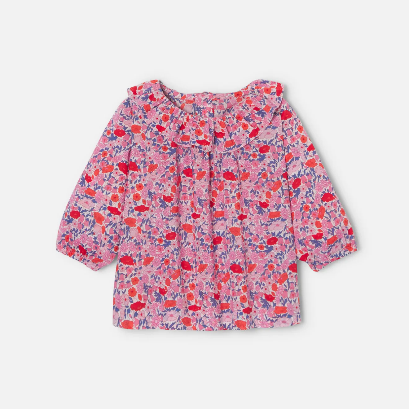 Blouse, Chemise Et T-Shirt-Jacadi Blouse bébé fille en Tissu Liberty - lore ROSE/MULTICO