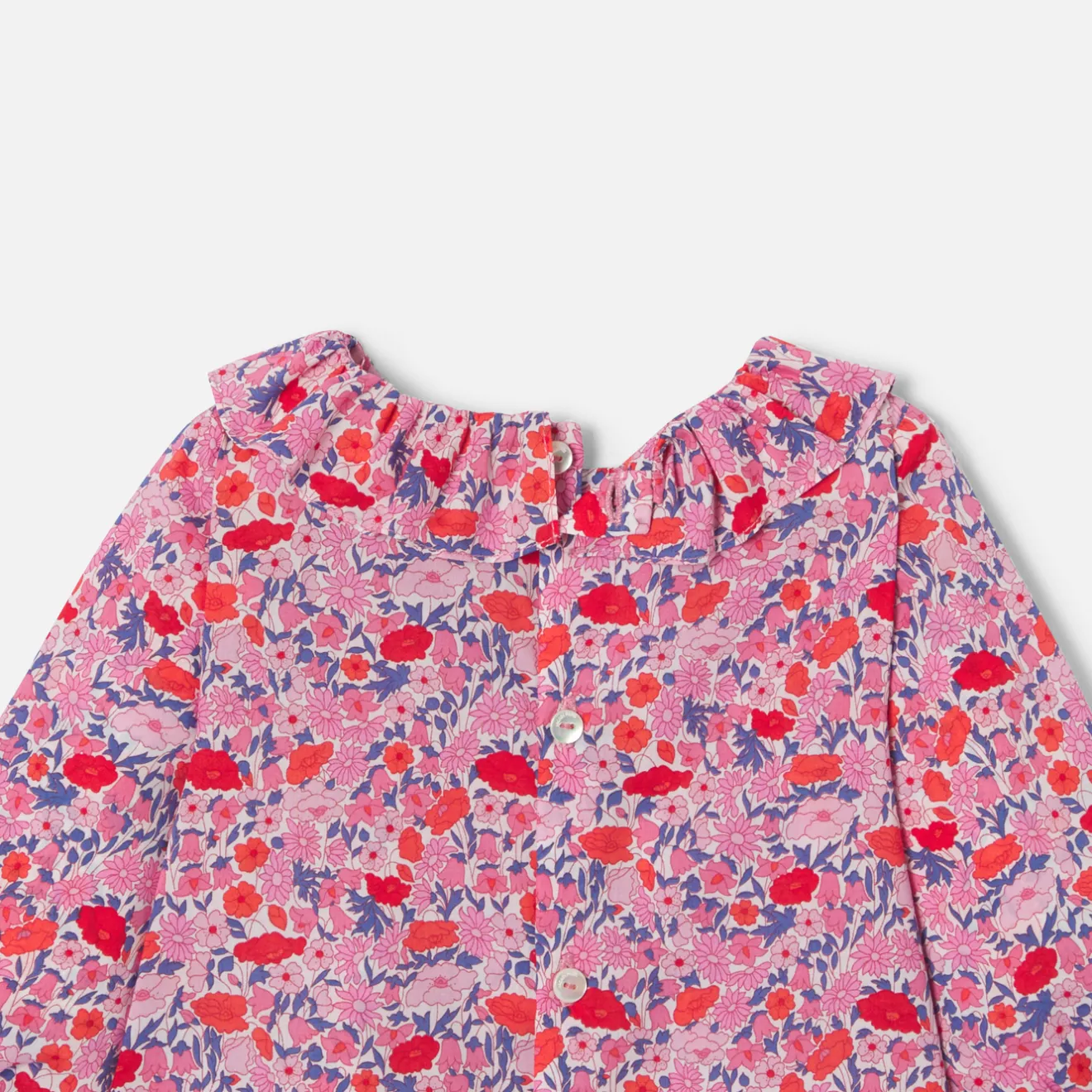 Blouse, Chemise Et T-Shirt-Jacadi Blouse bébé fille en Tissu Liberty - lore ROSE/MULTICO