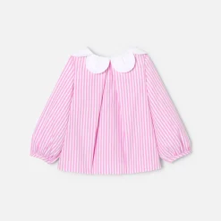 Blouse-Jacadi Blouse bébé fille rayée - BLANC/ROSE