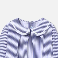 Blouse Et Chemise-Jacadi Blouse en popeline enfant fille - BLANC/BLEU