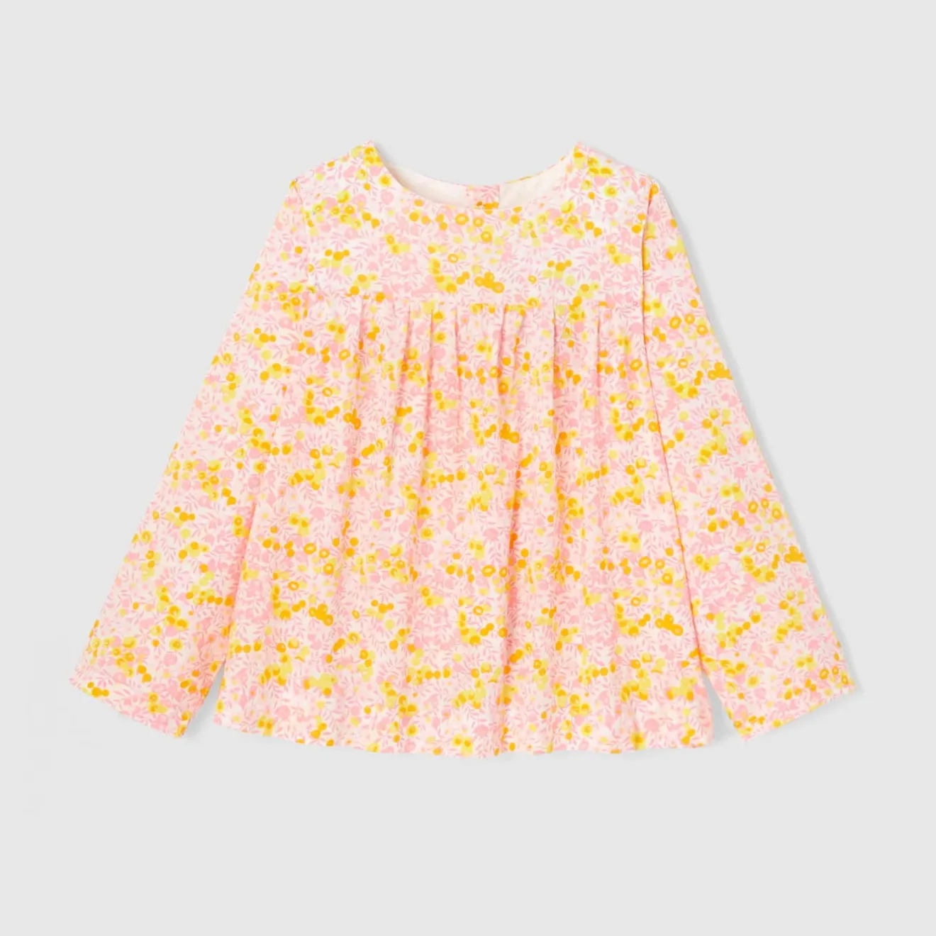Blouse Et Chemise-Jacadi Blouse en tissu Liberty enfant fille - x Tohana - lore JAUNE/MULTICO