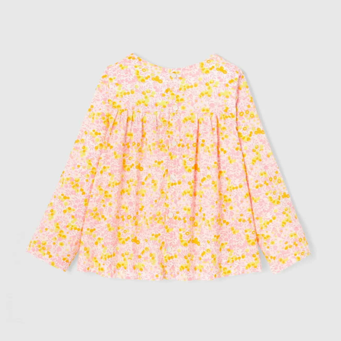 Blouse Et Chemise-Jacadi Blouse en tissu Liberty enfant fille - x Tohana - lore JAUNE/MULTICO