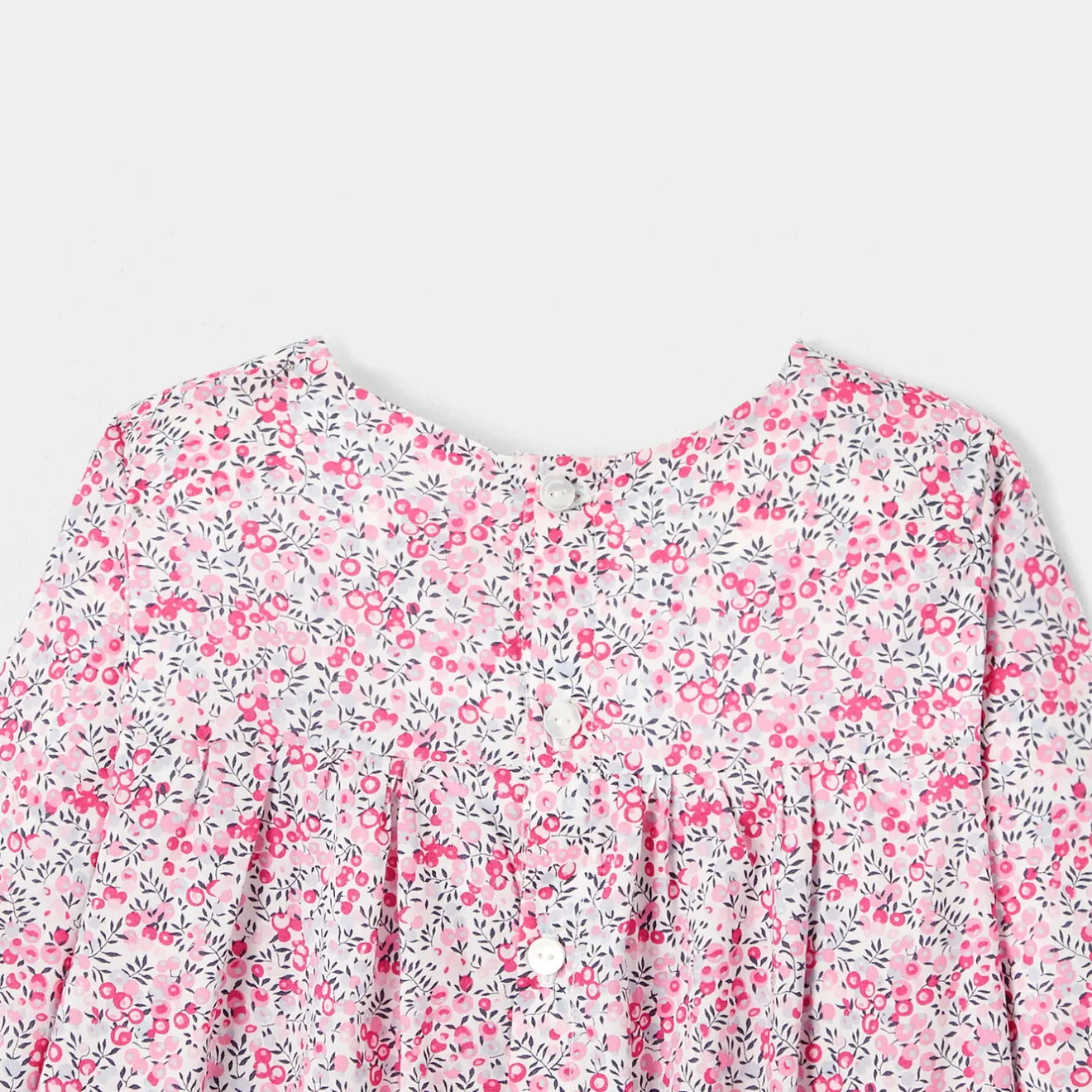 Blouse Et Chemise-Jacadi Blouse en tissu Liberty enfant fille - x Tohana - ROSE/GRIS