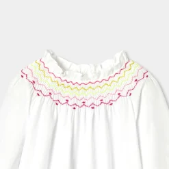 Blouse Et Chemise-Jacadi Blouse enfant fille en flanelle - blanc BLANC JACADI