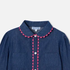 Blouse Et Chemise-Jacadi Blouse enfant fille en jean - BLEU DENIM