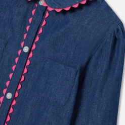 Blouse Et Chemise-Jacadi Blouse enfant fille en jean - BLEU DENIM