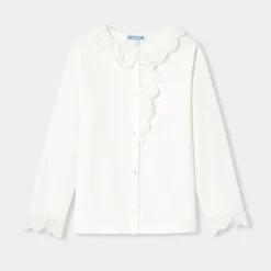 Blouse Et Chemise-Jacadi Blouse enfant fille en jersey - blanc BLANC JACADI
