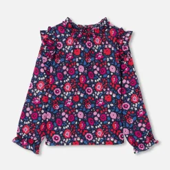 Blouse Et Chemise-Jacadi Blouse enfant fille en tissu Liberty - lore MARINE/MULTICO