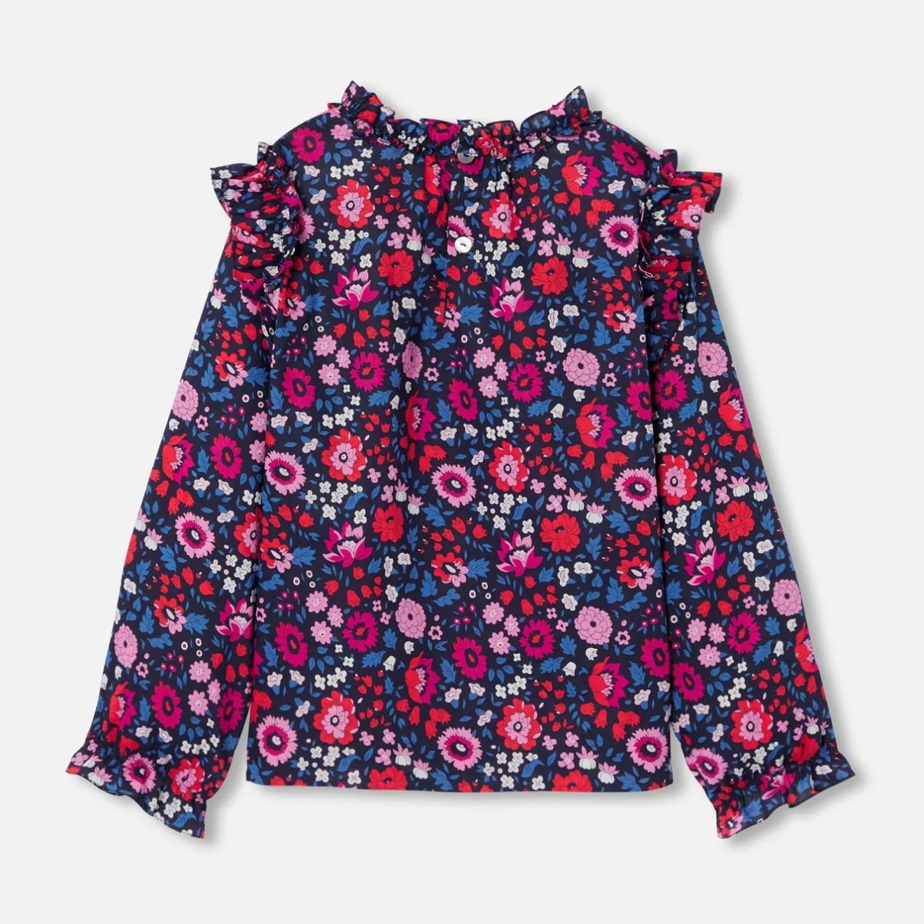 Blouse Et Chemise-Jacadi Blouse enfant fille en tissu Liberty - lore MARINE/MULTICO