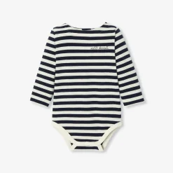 Body-Jacadi Body bébé à rayures - BLANC/BLEU