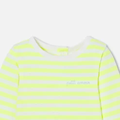 Body-Jacadi Body bébé à rayures - JAUNE/BLANC