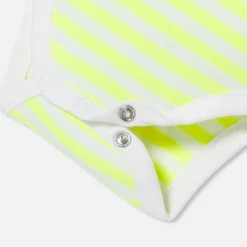 Body-Jacadi Body bébé à rayures - JAUNE/BLANC
