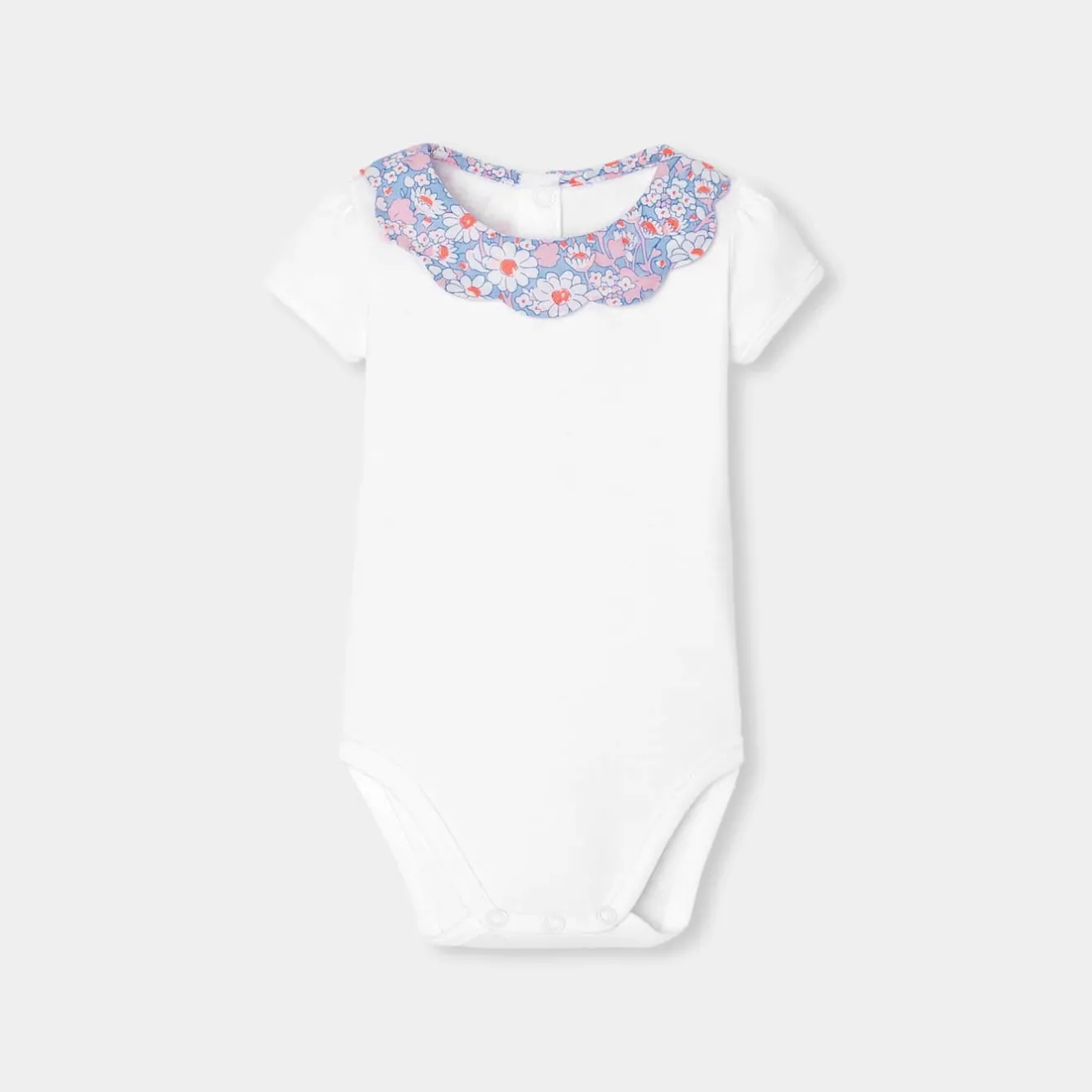 Body-Jacadi Body bébé fille à col en tissu Liberty - blanc BLANC JACADI