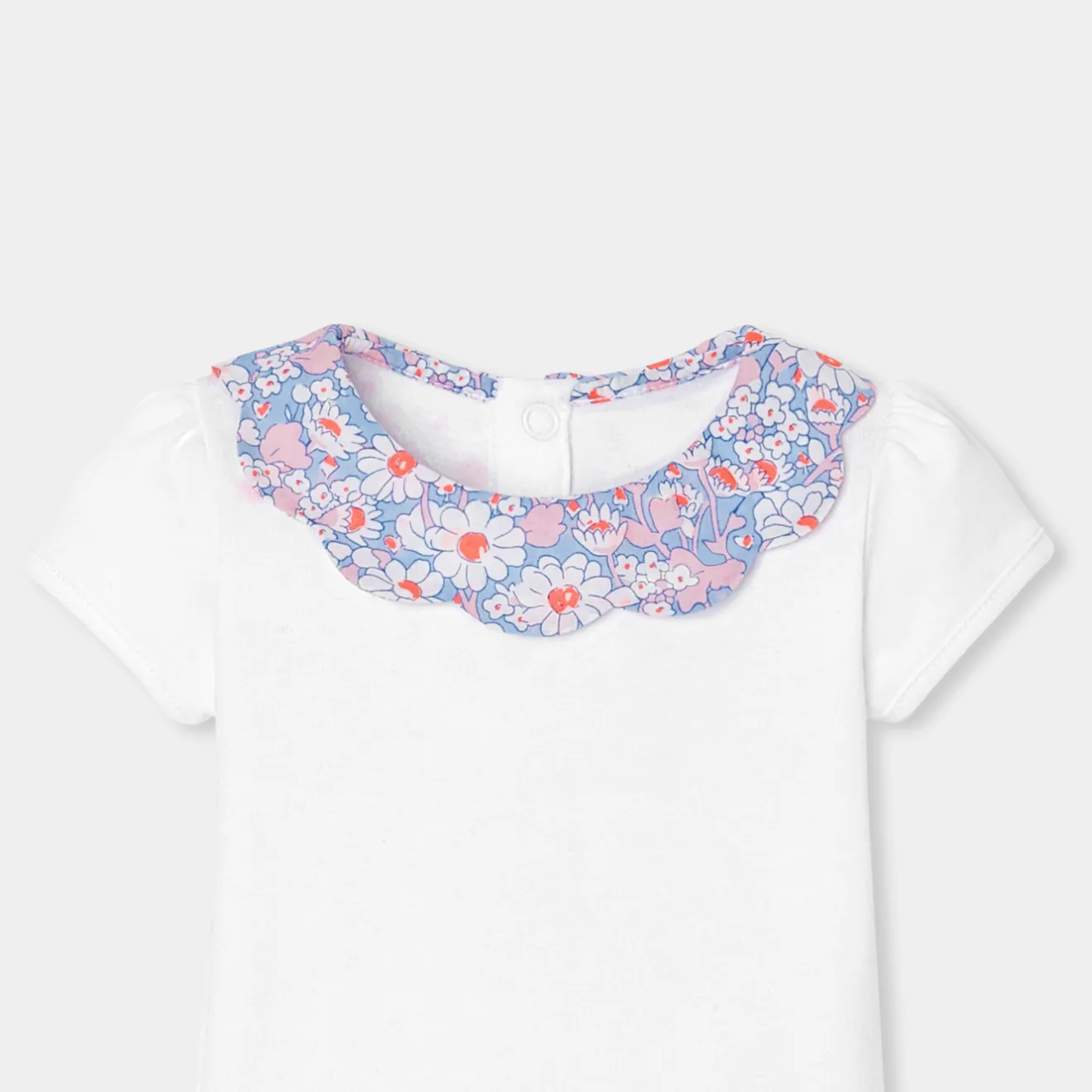 Body-Jacadi Body bébé fille à col en tissu Liberty - blanc BLANC JACADI