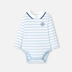 Body-Jacadi Body bébé garçon manches longues - CIEL/BLANC