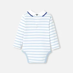 Body-Jacadi Body bébé garçon manches longues - CIEL/BLANC