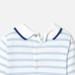 Body-Jacadi Body bébé garçon manches longues - CIEL/BLANC