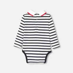 Body-Jacadi Body bébé garçon manches longues - BLANC/MARINE