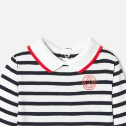 Body-Jacadi Body bébé garçon manches longues - BLANC/MARINE